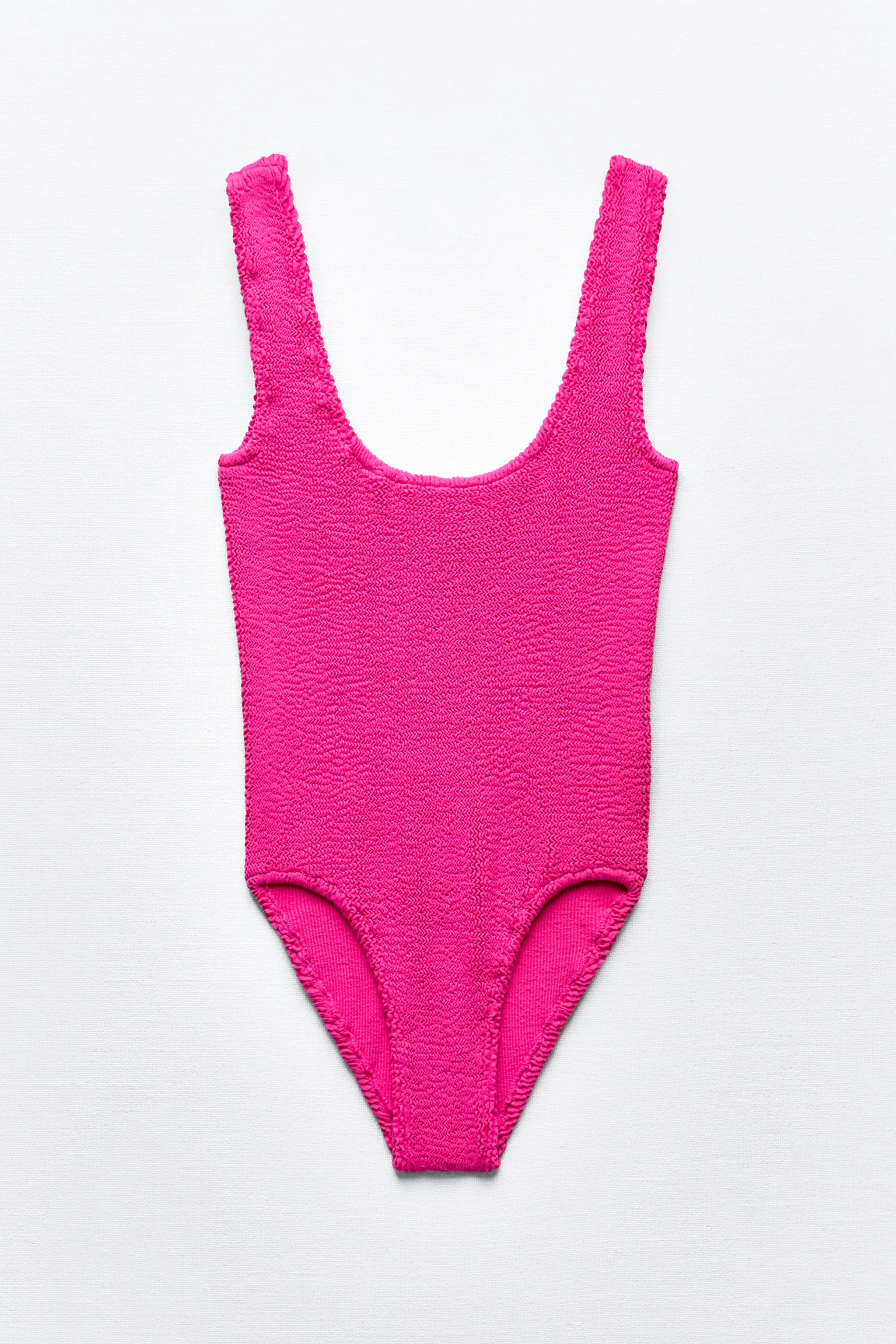 TEXTURED STRETCH SWIMSUIT - Strawberry | ZARA Australia TEXTURED STRETCH SWIMSUIT - Strawberry | ZARA Australia