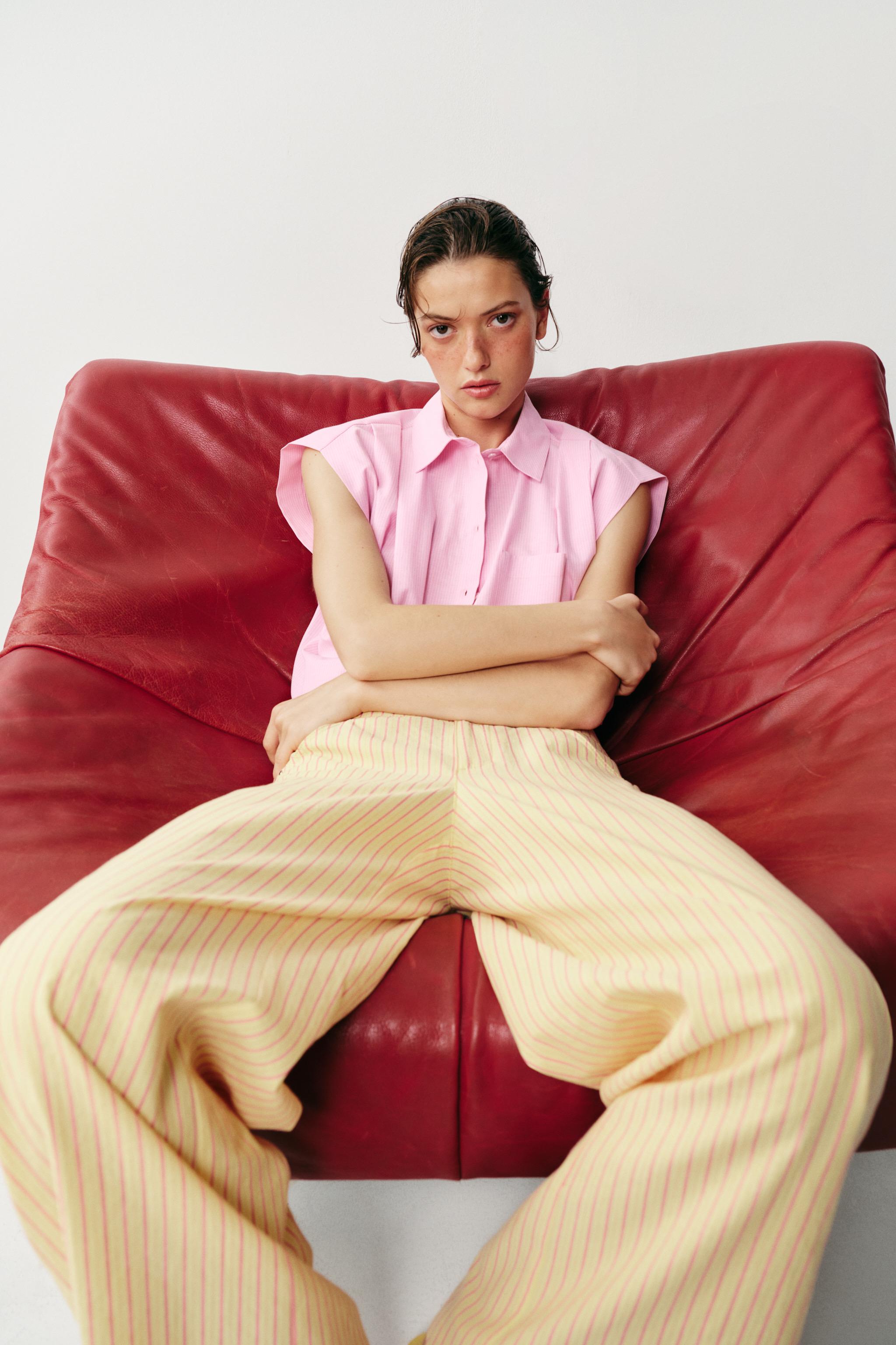 SHORT STRIPED SHIRT