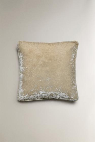 HOUSSE DE COUSSIN VELOURS - Beige de Zara - Image 2