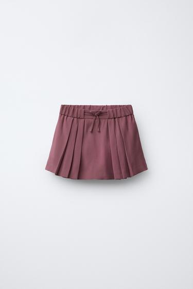 Zara FLOWY SKORT - Raspberry - Image 0