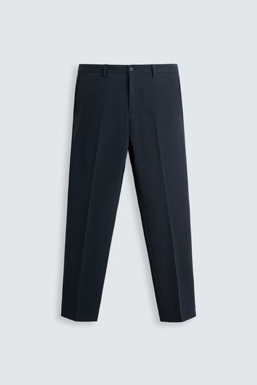 CALÇA DE TERNO CONFORT - Azul-marinho da Zara