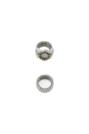 PACK OF 2 MESH WATCH RINGS - Silver by Zara
