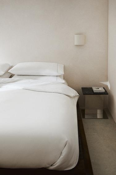 HOUSSE DE COUETTE PIQUÉ PASSEPOIL - Gris de Zara