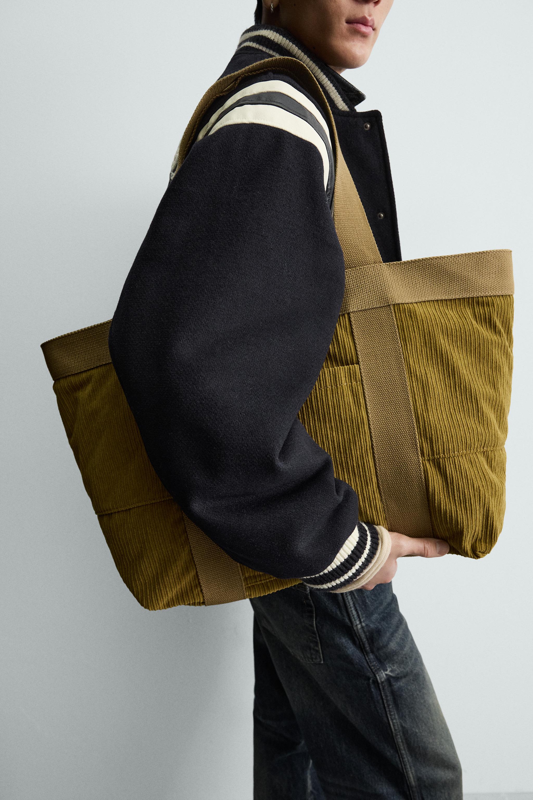 SAC SHOPPER EFFET CORDUROY