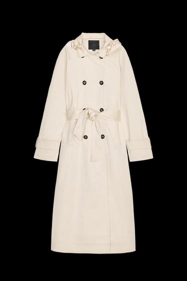 LONG SCARF TRENCH COAT - Light beige by Zara - Image 0