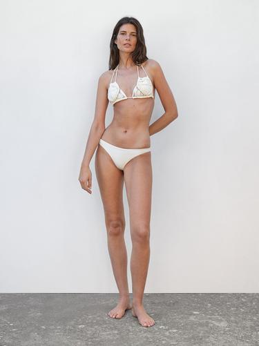 Zara Macramé bikini set - Oyster-white