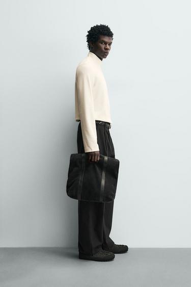 COMFORT LONG SLEEVE T-SHIRT - Light beige by Zara - Image 3