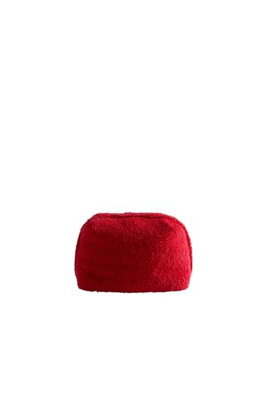 MEDIUM TERRY TOILETRY BAG - Red by Zara