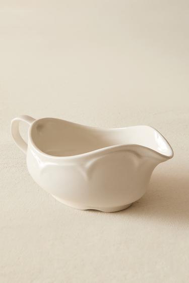 SALSIÈRE PORCELAINE RELIEF - Blanc de Zara - Image 4