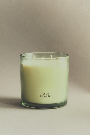 (400 G) BOUGIE PARFUMÉE FLEUR DE MUSC - Jaune moyen de Zara - Image 5