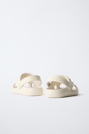 CLAQUETTES FANTAISIE - Blanc écru de Zara - Image 4