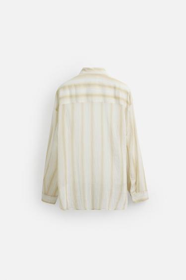 CHEMISE FLUIDE À NOEUD - Blanc cassé de Zara - Image 7