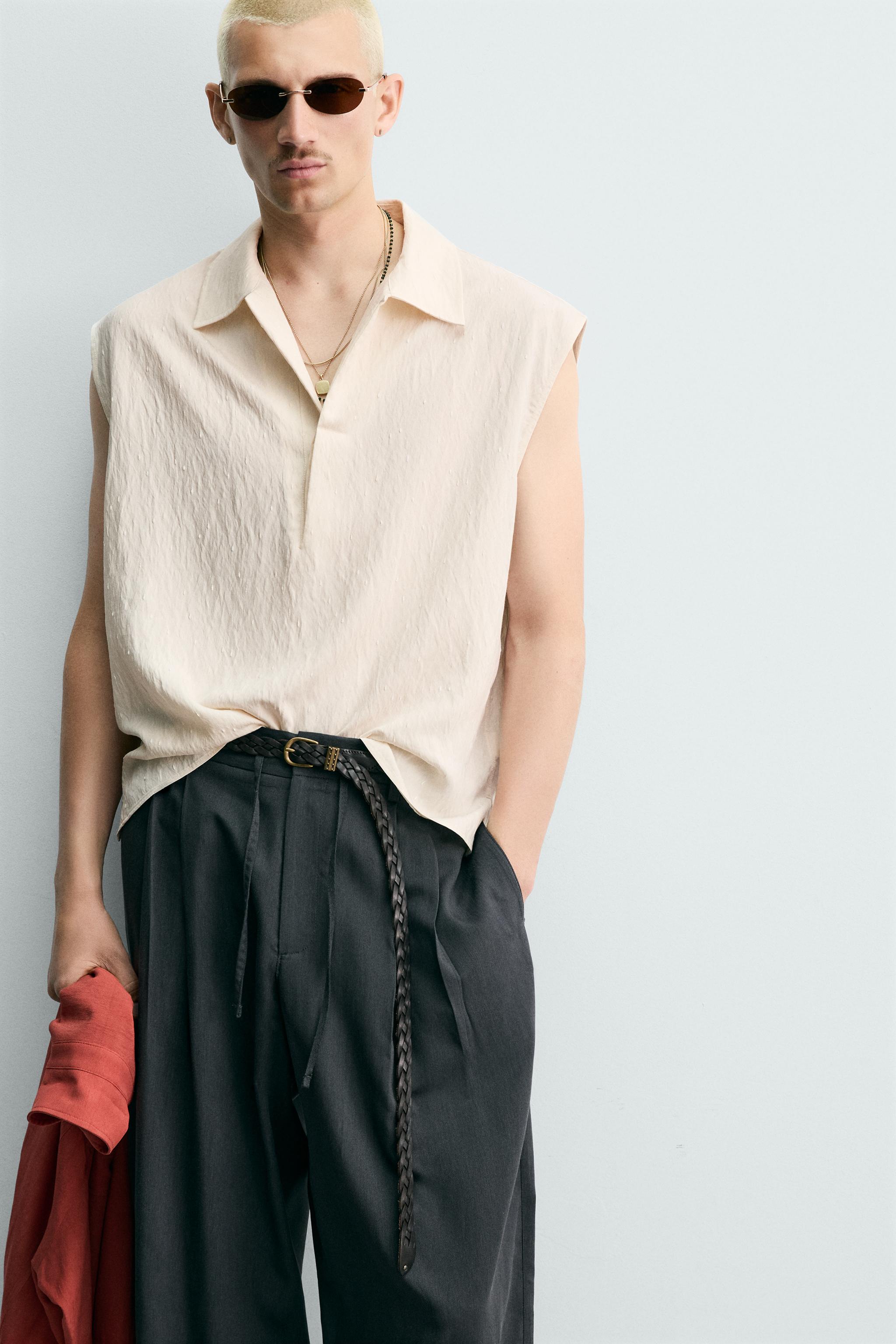 RELAXED FIT TANK POLO SHIRT