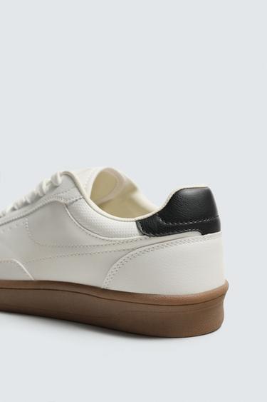 TRAINERS WITH CONTRAST SOLE - White by Zara - Image 5