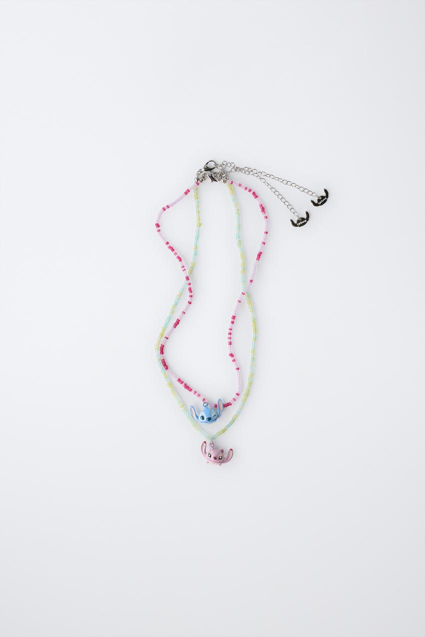 TWO-PACK LILO & STITCH © DISNEY BEADED NECKLACES - Pink | ZARA 