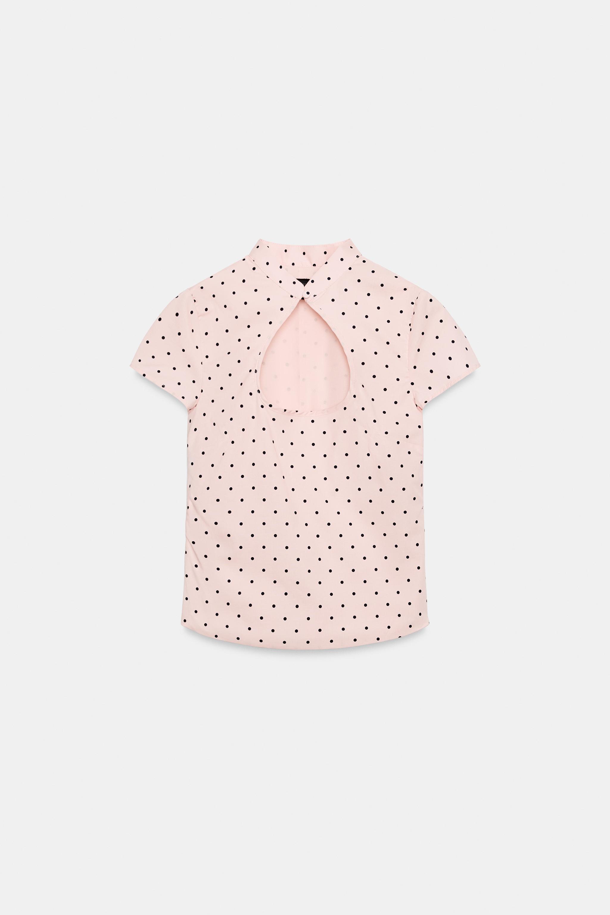 MANDARIN COLLAR VENTED TOP