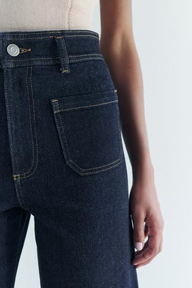 ZW COLLECTION MARINE STRAIGHT LEG CEPLİ YÜKSEK BEL JEAN_1