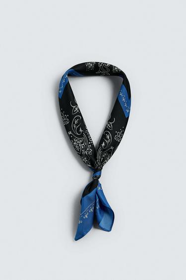PAISLEY PRINT BANDANA - Bluish by Zara - Image 0