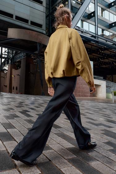 PANTALON BANDE LATÉRALE - Bleu marine de Zara - Image 4