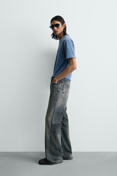 T-SHIRT LAVÉ INSCRIPTIONS - Bleu ciel de Zara - Image 3