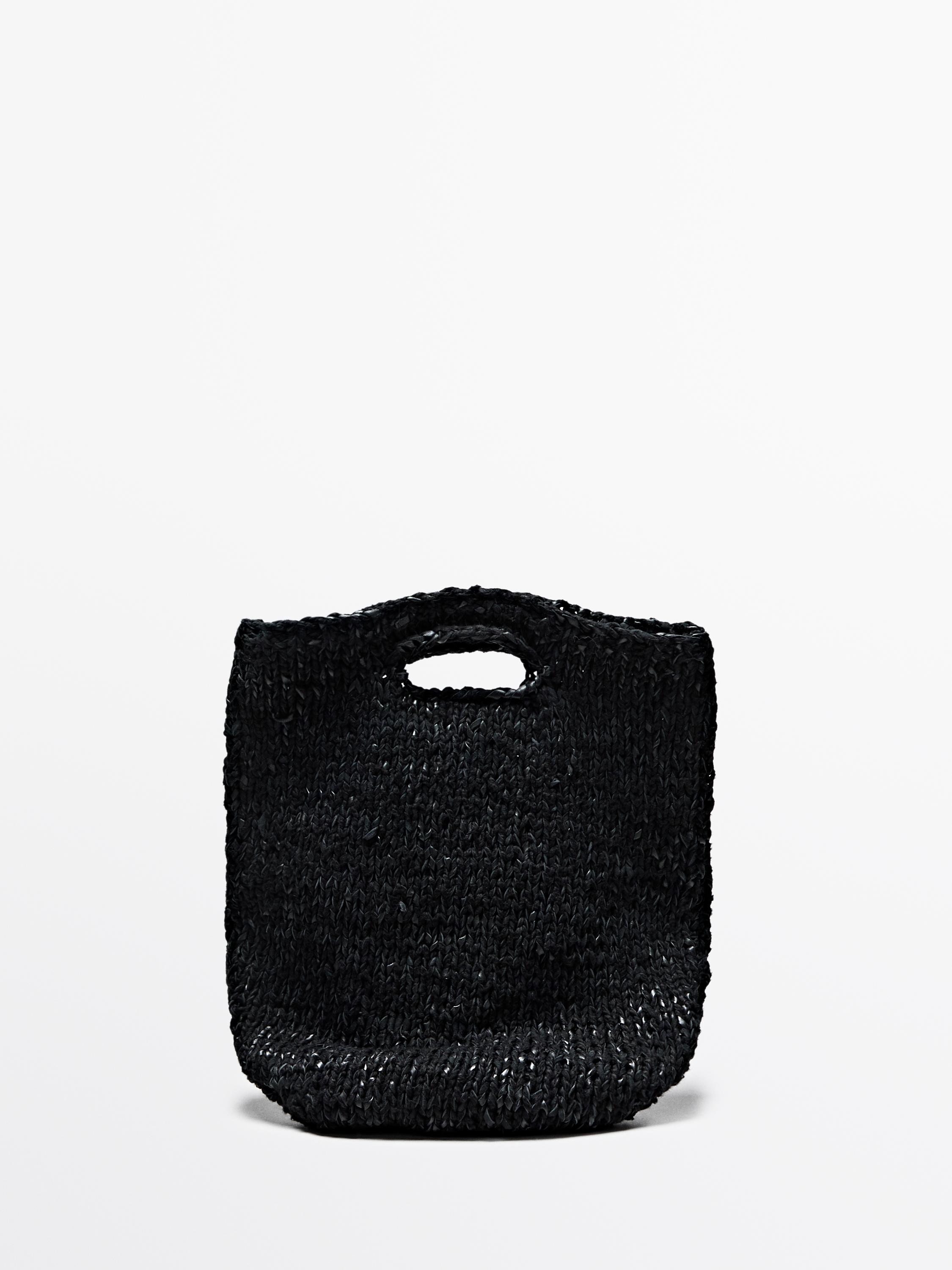 Sac moyen maille cuir crochet - LIMITED