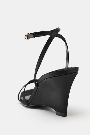 WEDGE SANDALS - Black by Zara - Image 4