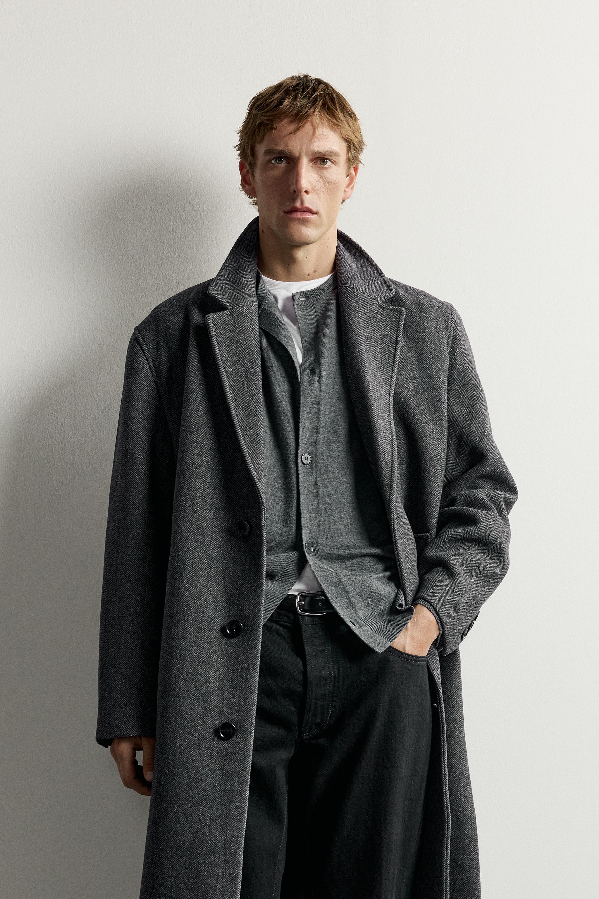 MANTEAU DÉCONTRACTÉ EN LAINE