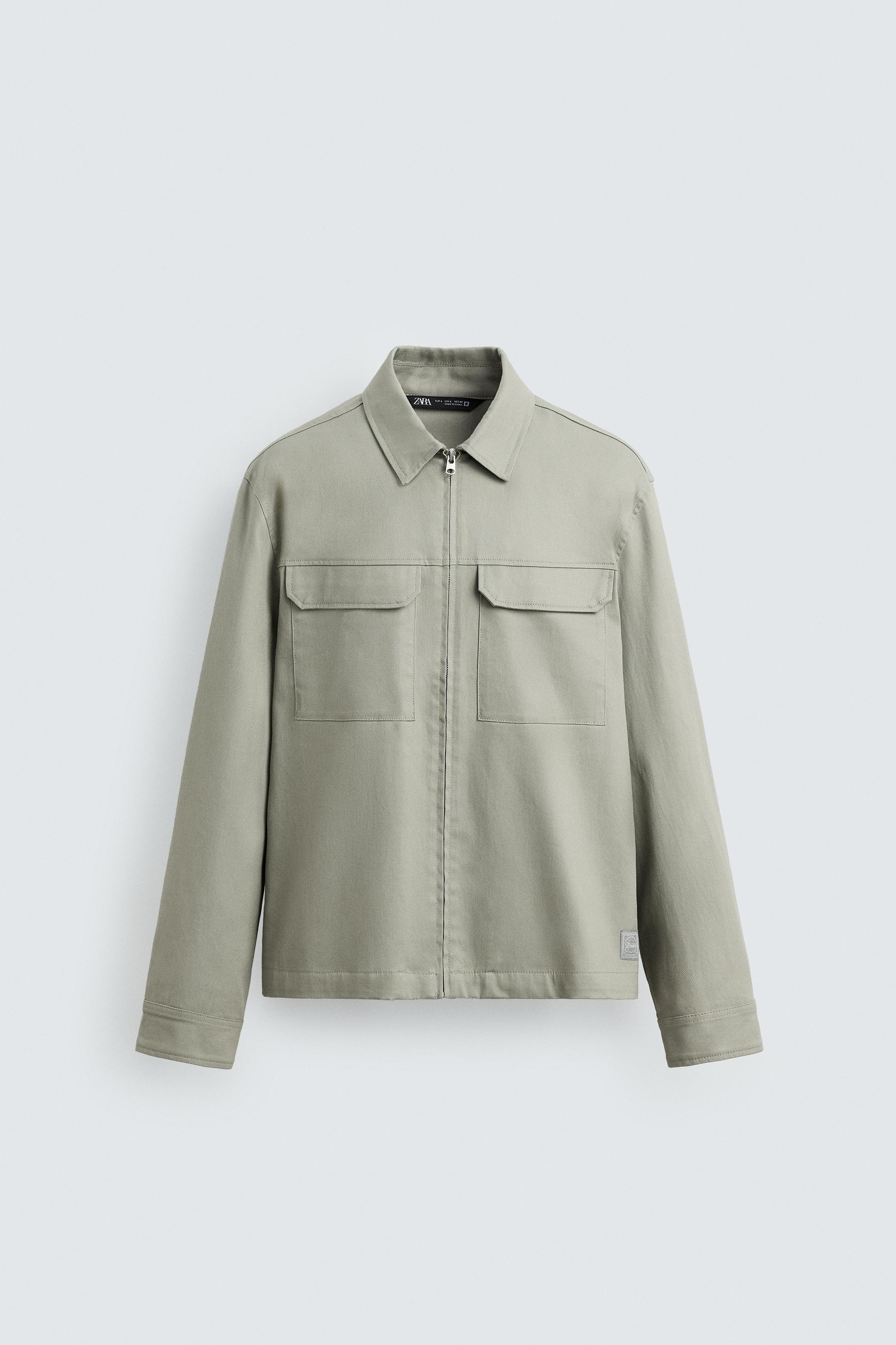 安心★関税込み★ZARA★HERRINGBONE STRIPE OVERSHIRT HERRINGBONE STRIPE OVERSHIRT - striped | ZARA United States
