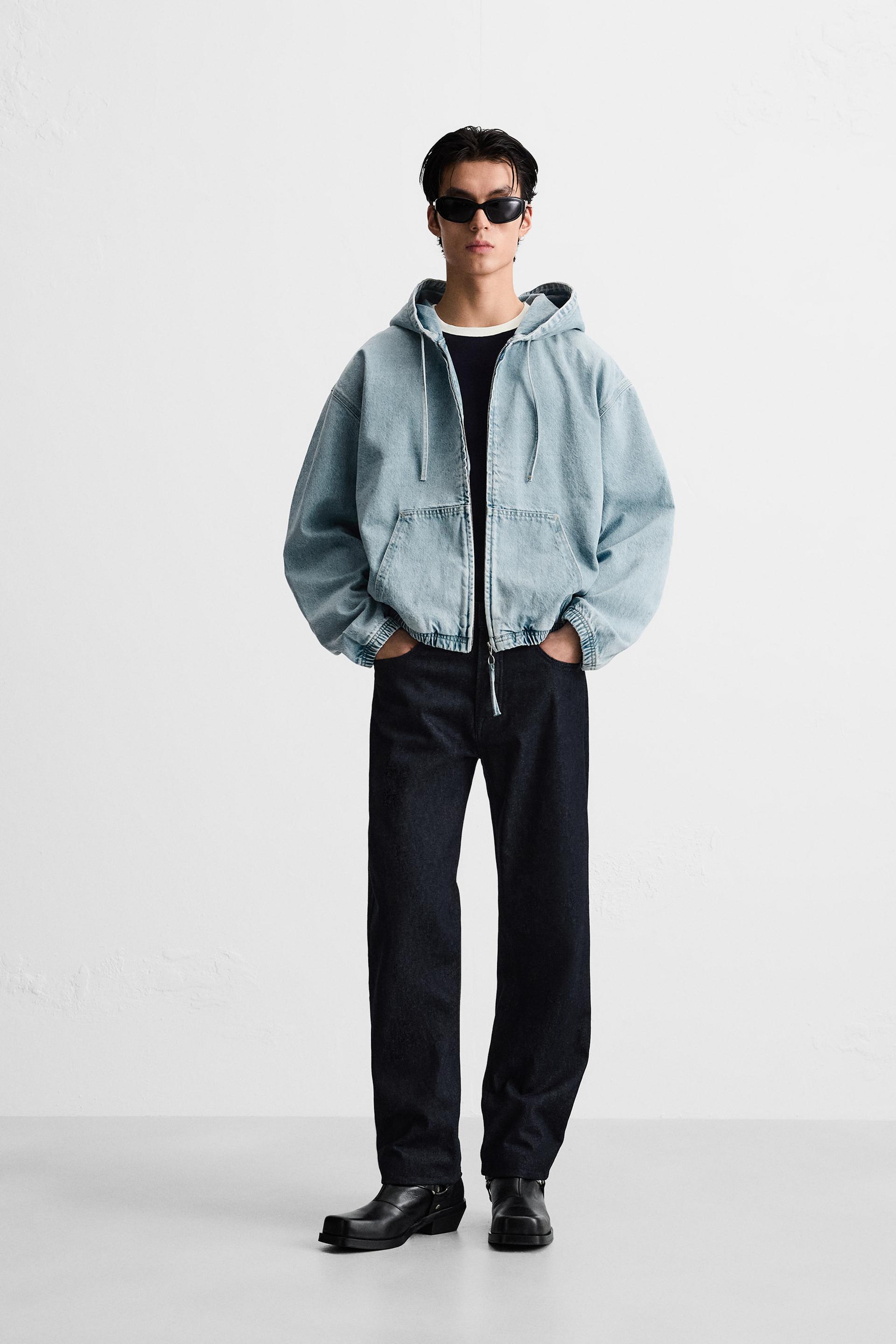 HOODED DENIM JACKET