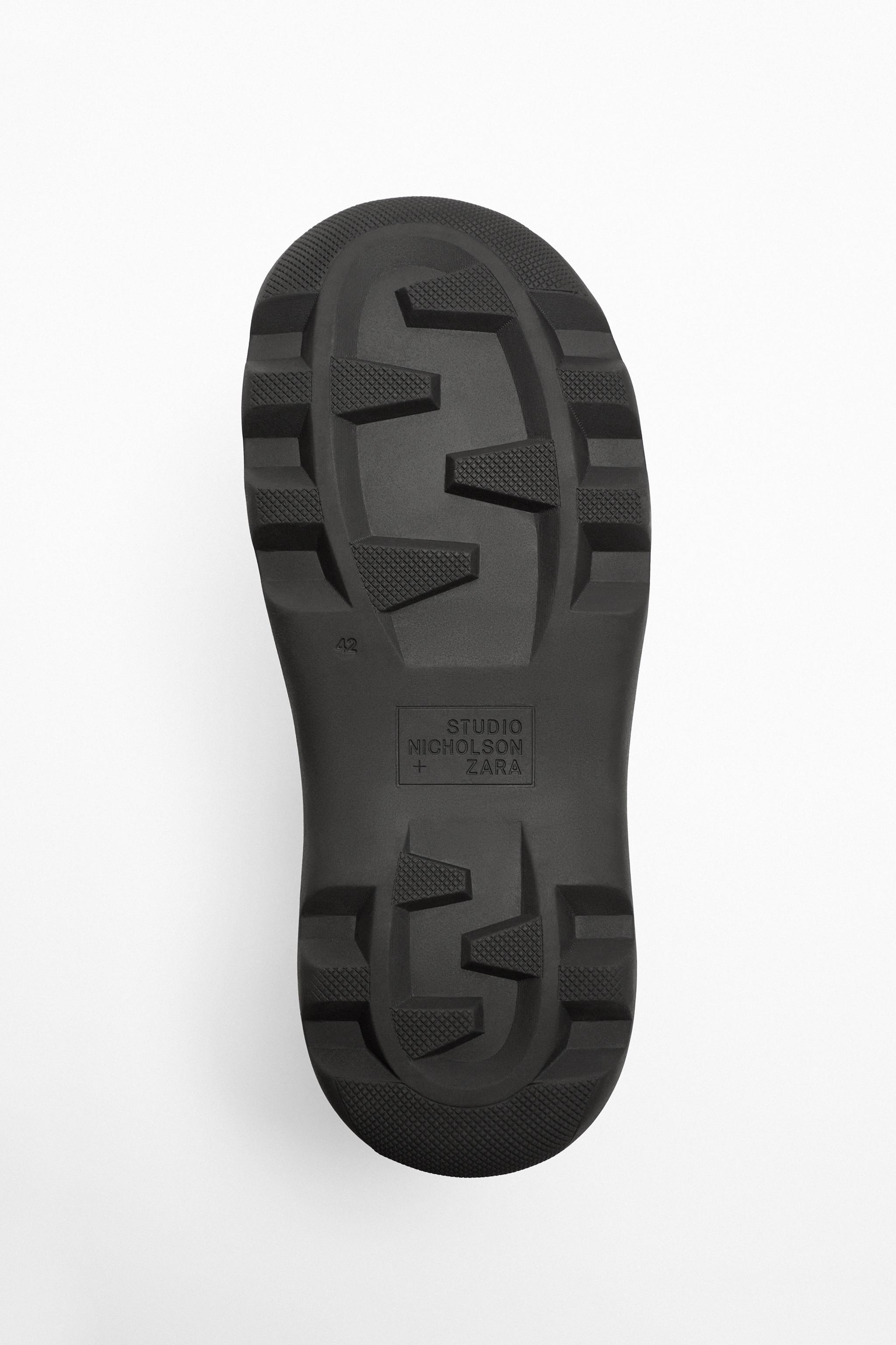 STUDIO NICHOLSON® x ZARA LEATHER BOOTS - Black | ZARA Spain