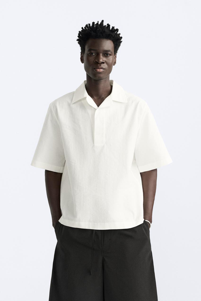 テクニカル ポロシャツ - オフホワイト | ZARA Japan / 日本