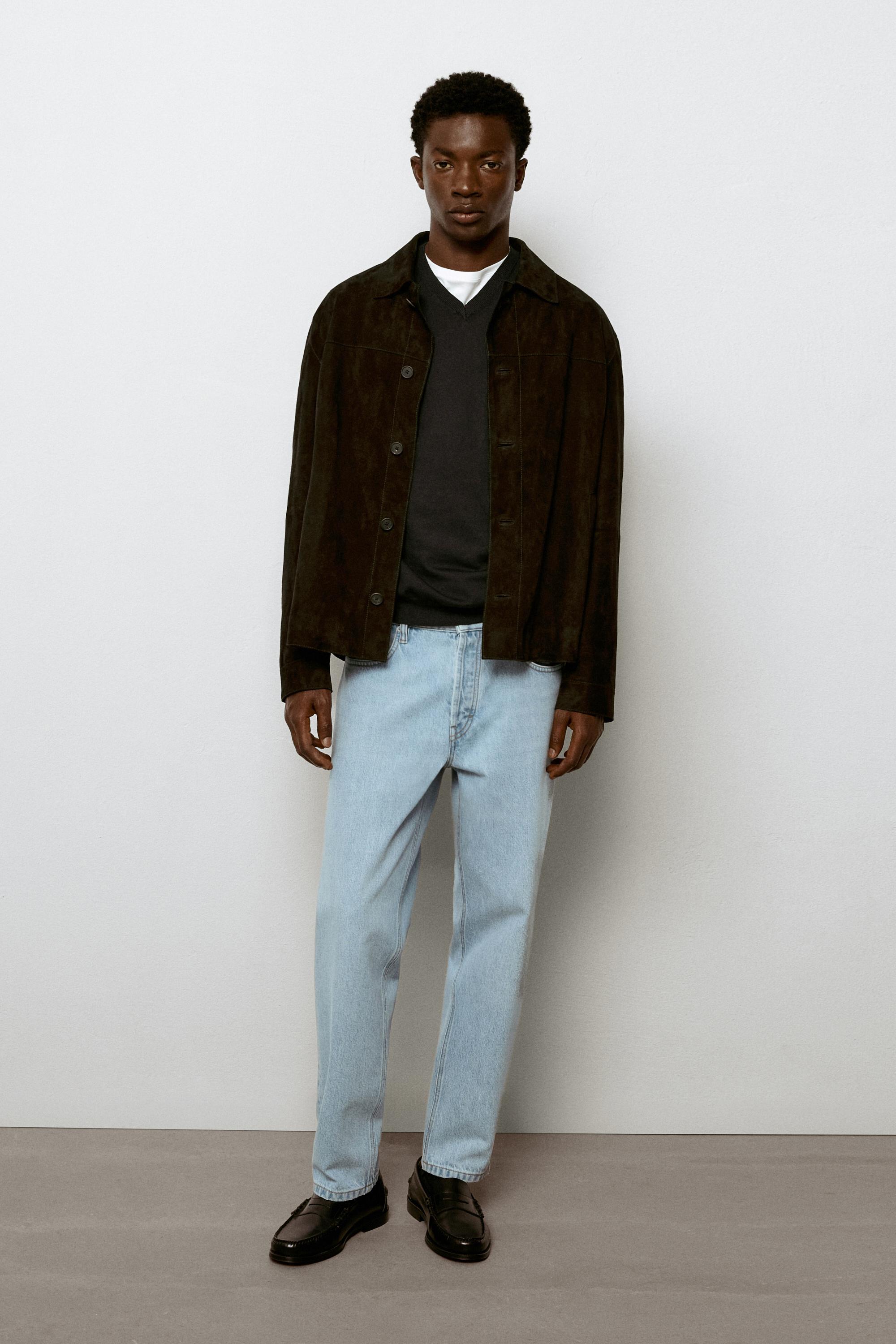 Slim fit cropped jeans — Light blue
