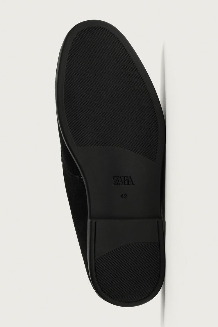 Mocasines tipo mula de cuero 7