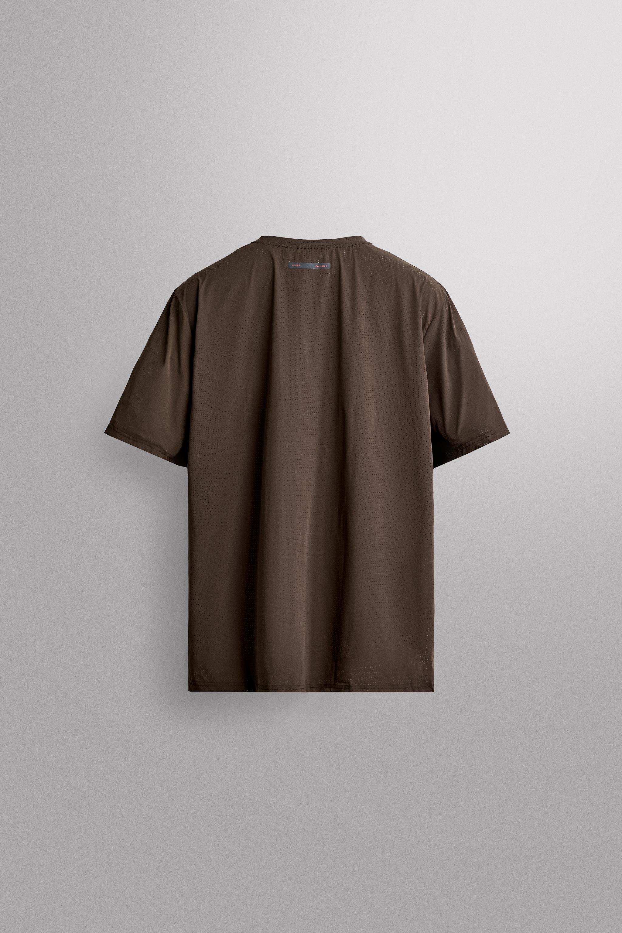 RIDAR© x ZARA RUNNING T-SHIRT — Brown