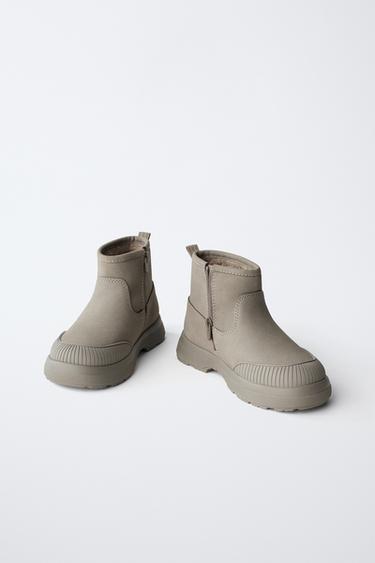 LINED BOOTS - Grey by Zara - Image 2