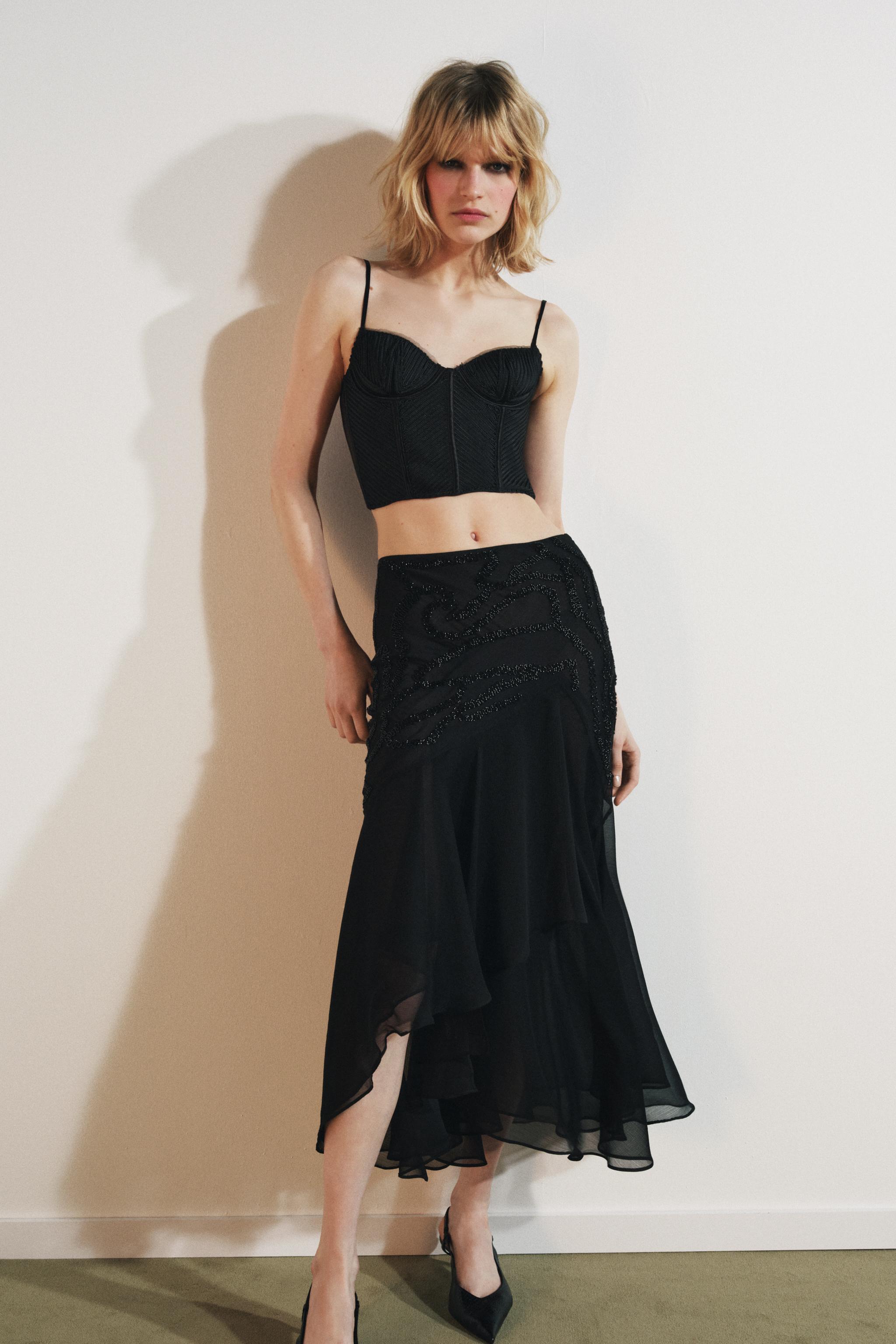 STRUCTURED UNDERWIRED CORSET TOP - Black | ZARA United States