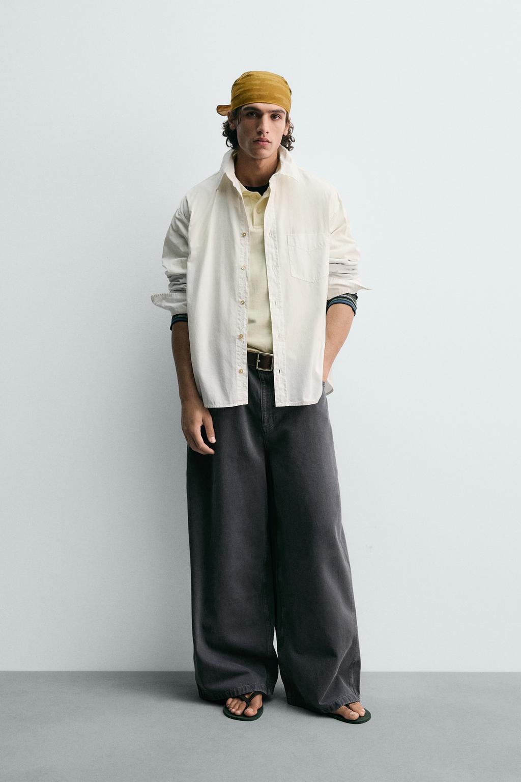 ZARA RELAXED FIT COTTON SHIRT