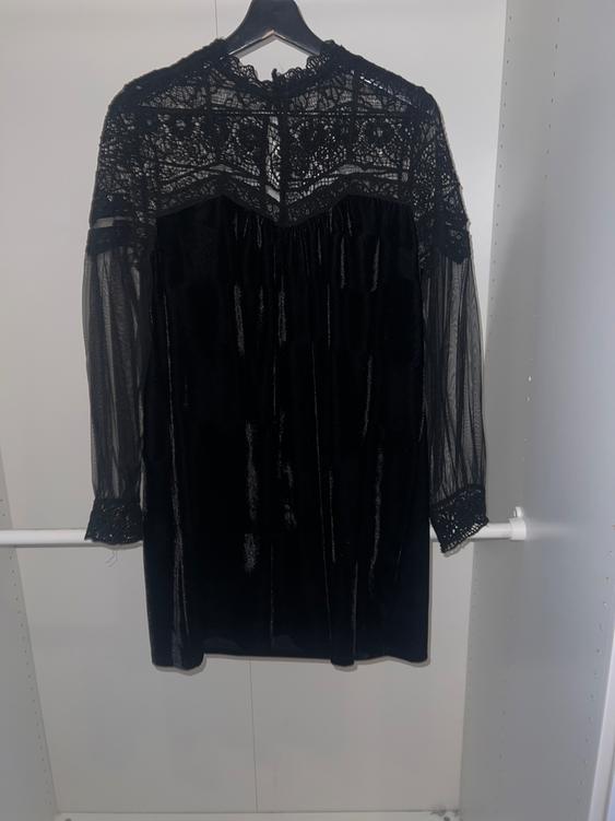 zara grey velvet dress CONTRAST | SECOND HAND Kate_2025/11/19