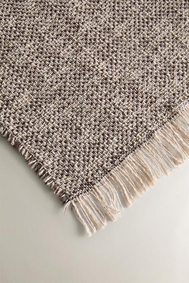 FRINGED THROW - Brown by Zara - Image 1