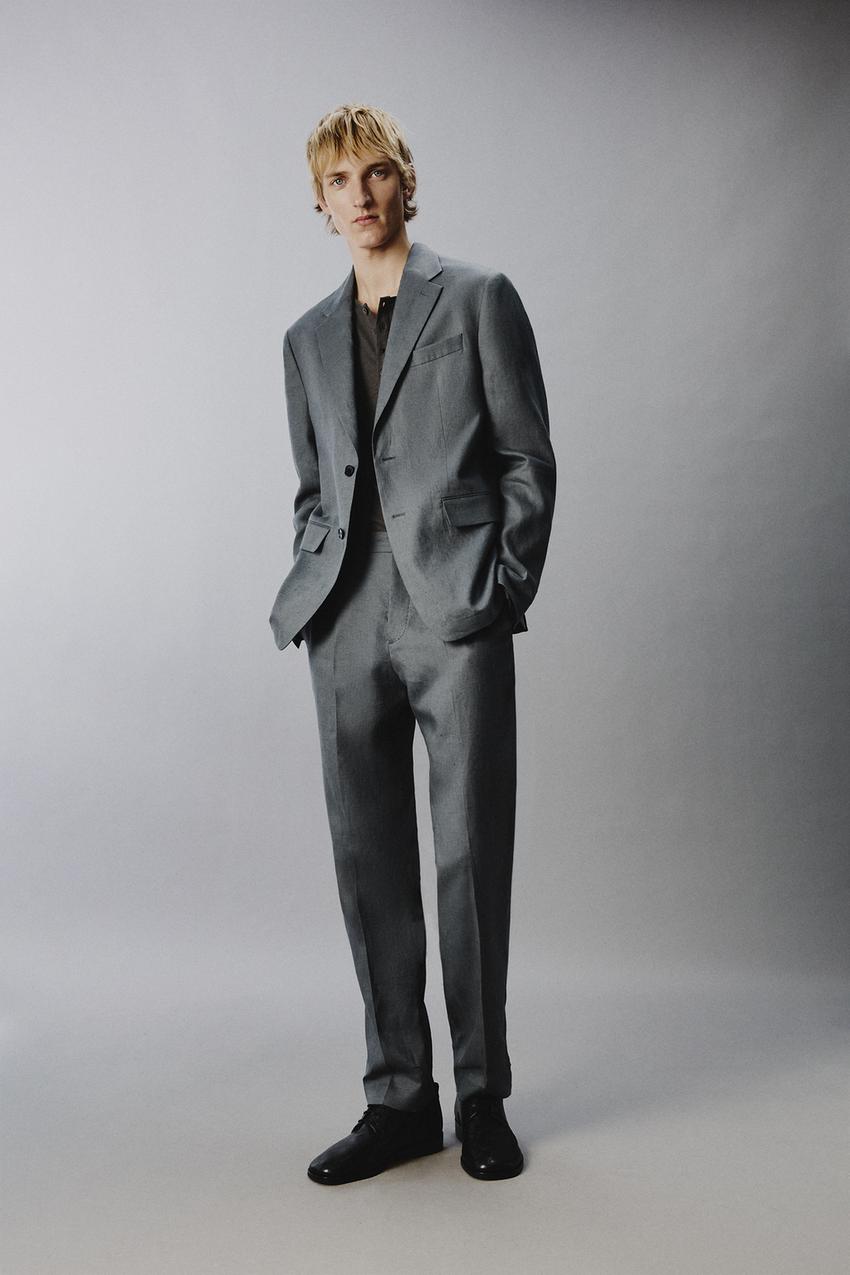 blue dress pants and black shoes Hybrid Wool Pants Black
