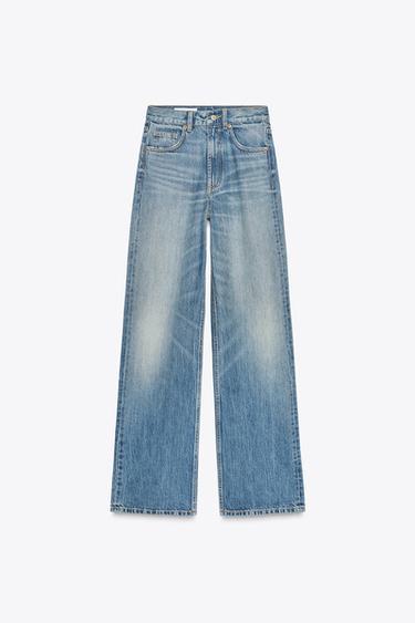 JEAN TRF À JAMBES LARGES TAILLE HAUTE LONGUEUR CHEVILLE - Bleu de Zara - Image 6