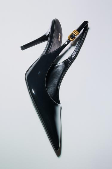 SALTO ALTO COM FIVELA METÁLICA - Preto da Zara