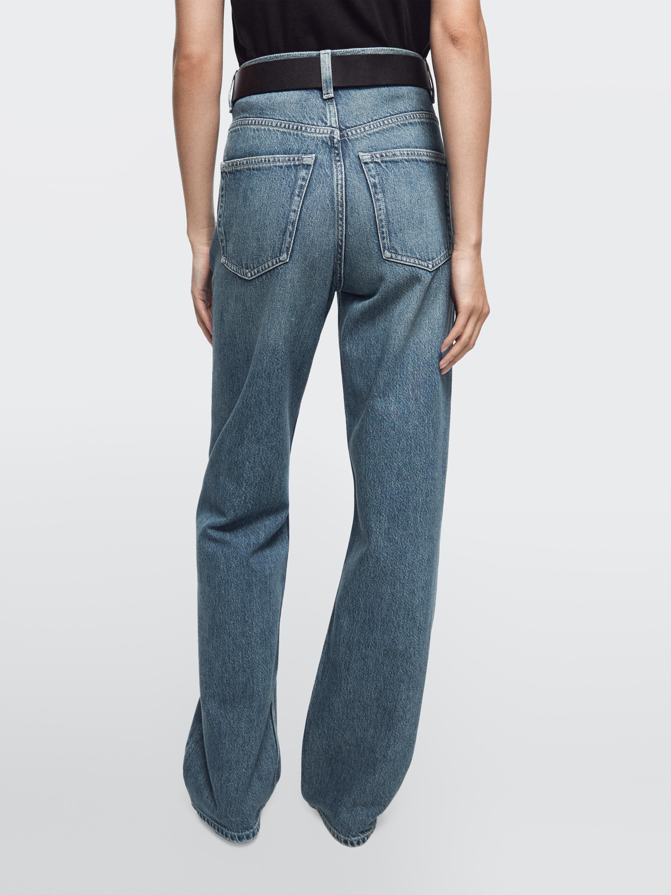 High-waist wide-leg jeans