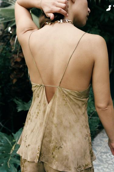 TOP À BRETELLES IMPRIMÉ - Multicolore de Zara - Image 2