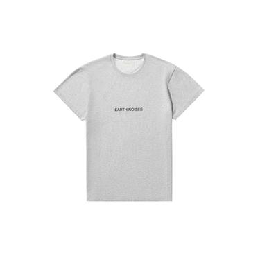 CAMISETA SLIM FIT TEXTO - Gris vigoré de Zara