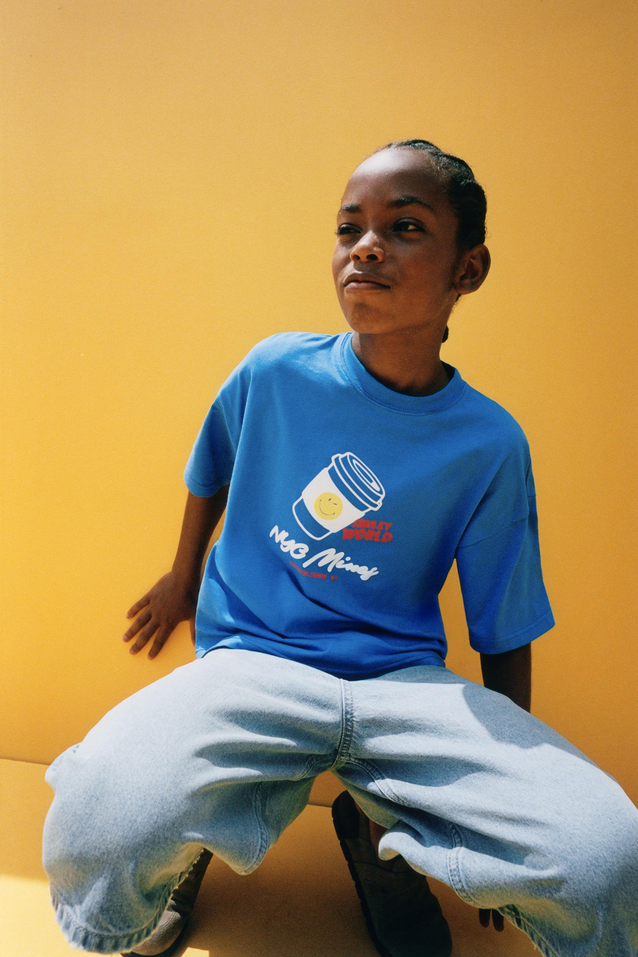 SMILEYWORLD® T-SHIRT — Blue (alternate view)