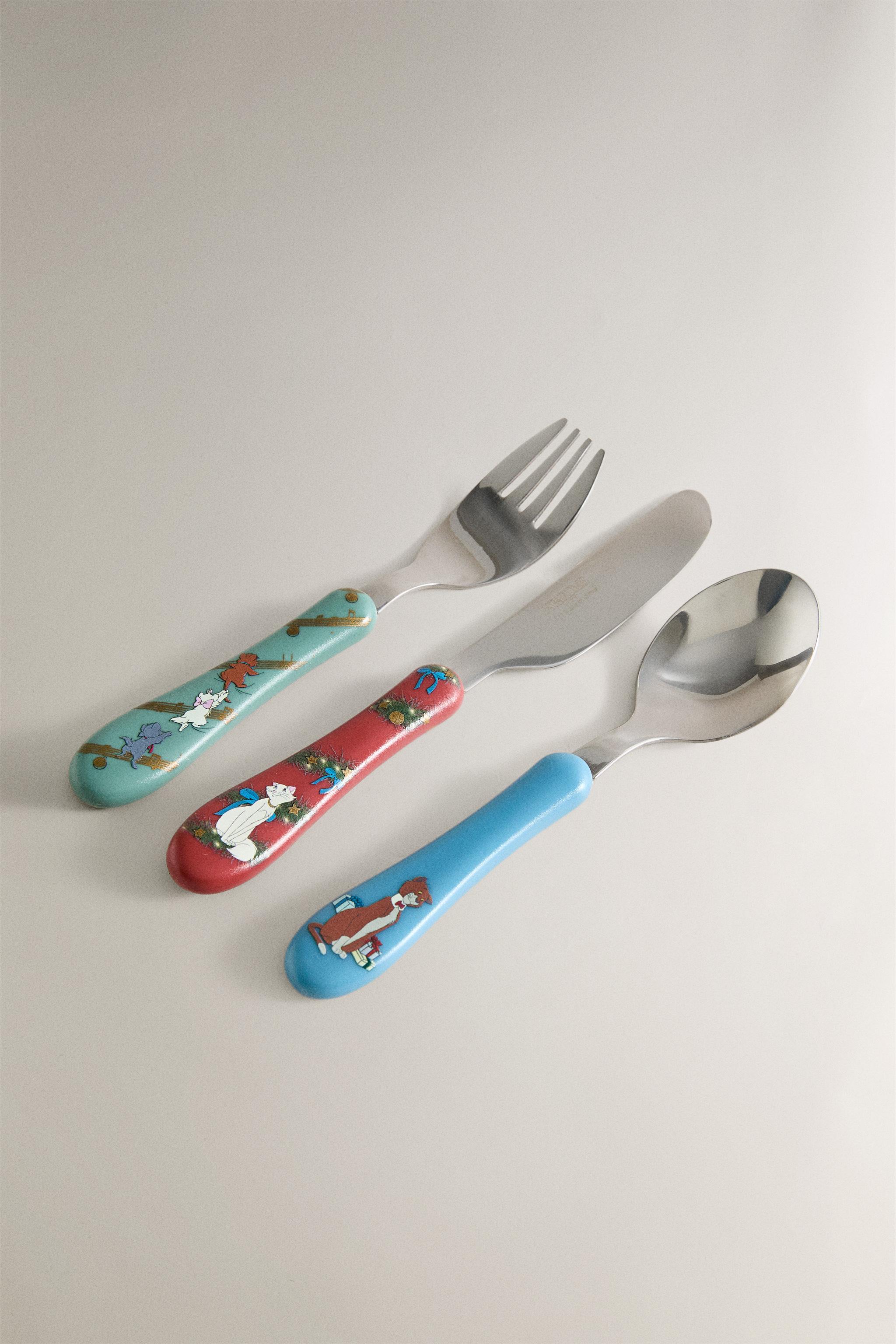 CHILDREN'S CHRISTMAS FLATWARE SET THE ARISTOCATS ©DISNEY