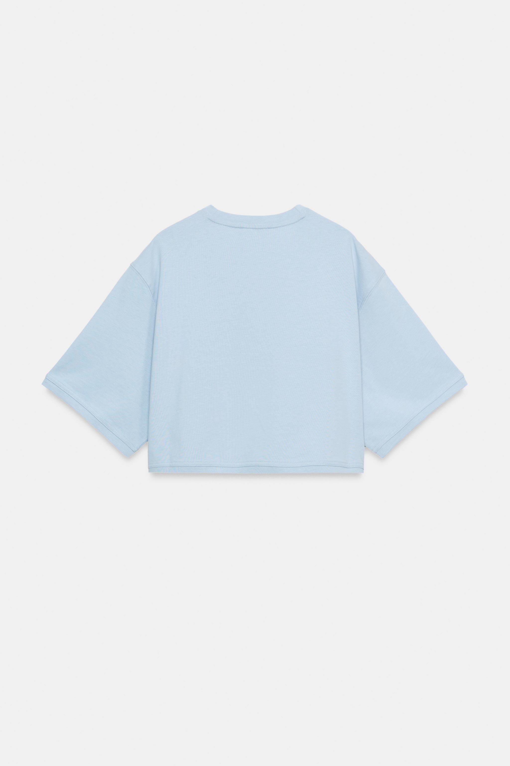 OVERSIZE CROP T-SHIRT - Görsel 5