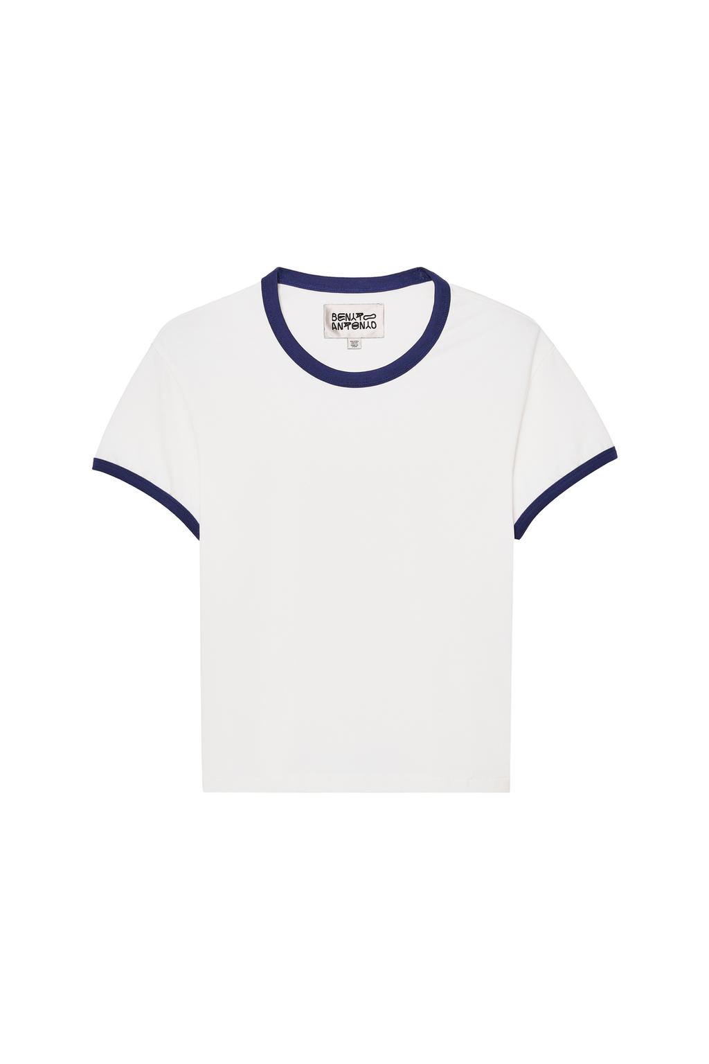 SLIM FIT RIB CONTRAST T-SHIRT
