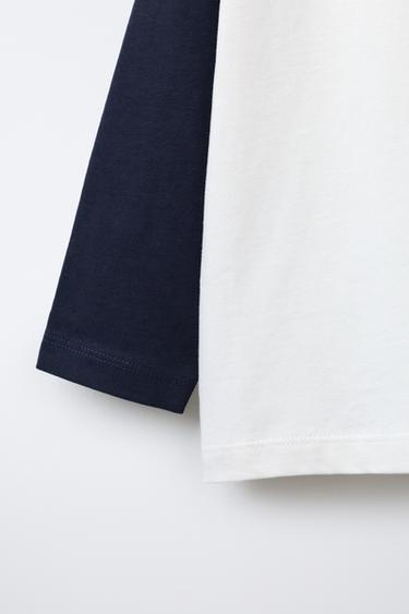RAGLAN SLEEVE T-SHIRT - Navy blue by Zara - Image 3